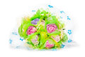 Speciaal-boeket-gekleurde-rozen-(14-rozen)